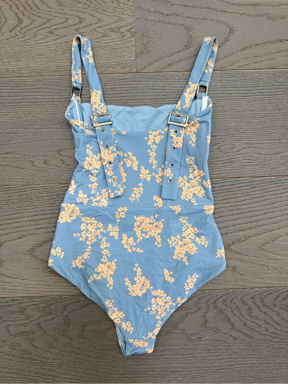 Revel Rey Blue Botanical Hunter One-Piece Swimsuit - Picture 15 of 16